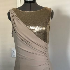 party, special occasion gold dress size 8
